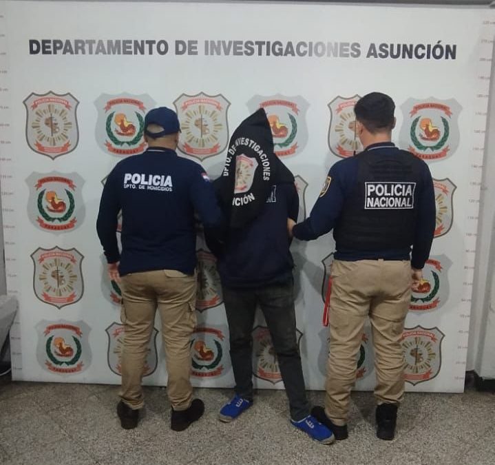 Capturan a sospechoso de disparar en la cabeza a su pareja en Asunción