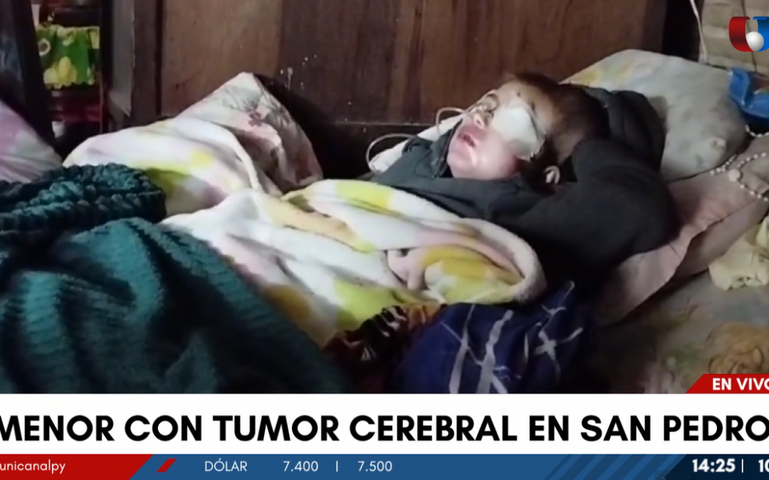 San Pedro: Madre pide ayuda para salvar la vida de su hijo que padece tumor cerebral