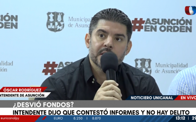 Tras informe de la Contraloría, intendente de Asunción asevera: “No hemos salido del marco legal”