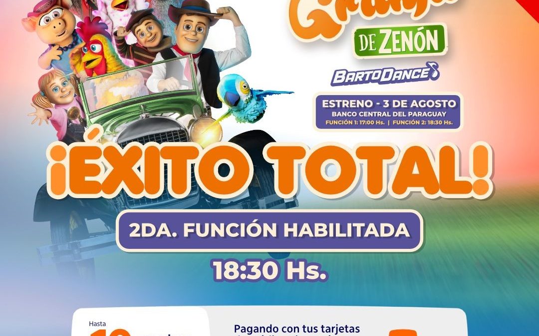 ¡Llega a Paraguay el show oficial de la Granja de Zenon!