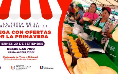 ¡Invitan a tradicional feria de agricultura familiar este viernes Unicanal!