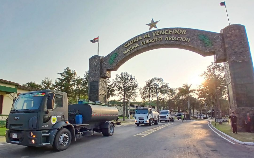 Envían nuevo contingente de camiones con agua potable al Chaco