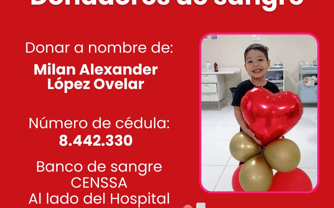 Milán necesita donantes de sangre tras recibir un nuevo corazón