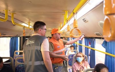 Intenso calor: controlan acondicionadores de buses diferenciales