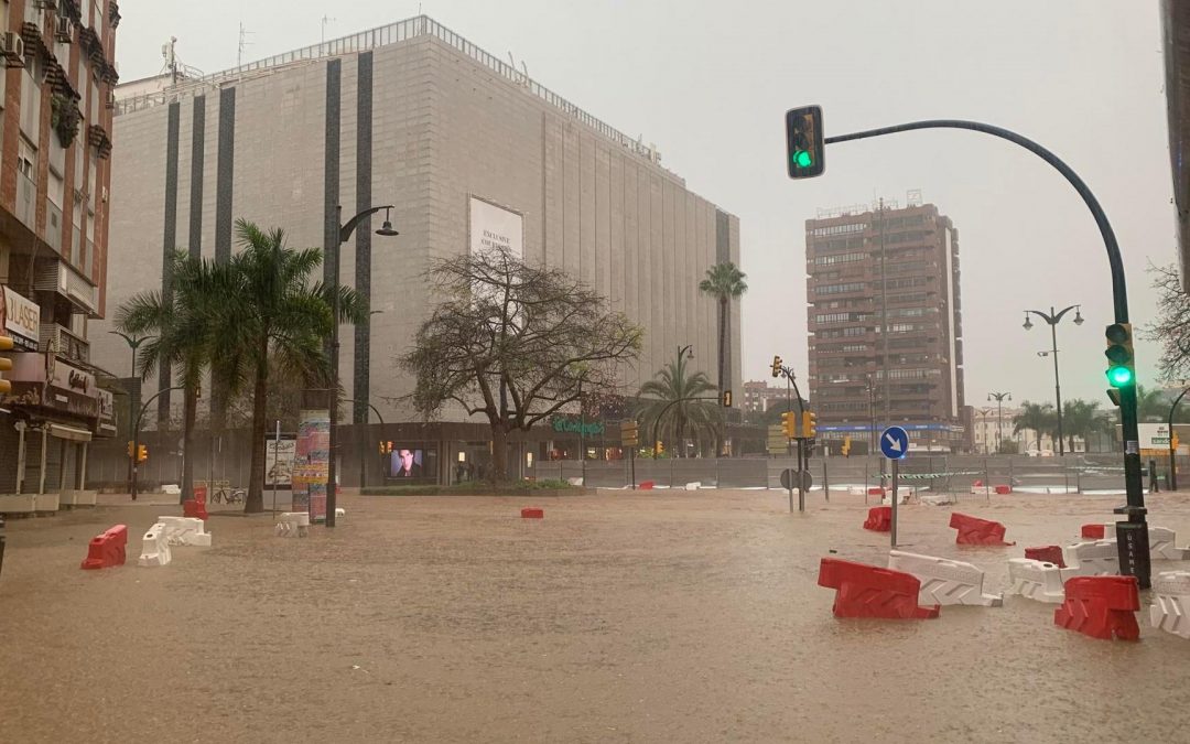 España: se registran las primeras inundaciones por DANA en Málaga