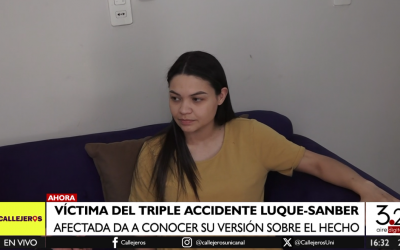 Accidente Luque-Sanber: afectada da a conocer su versión sobre el hecho