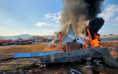 Accidente aéreo en Corea del Sur deja al menos 177 fallecidos