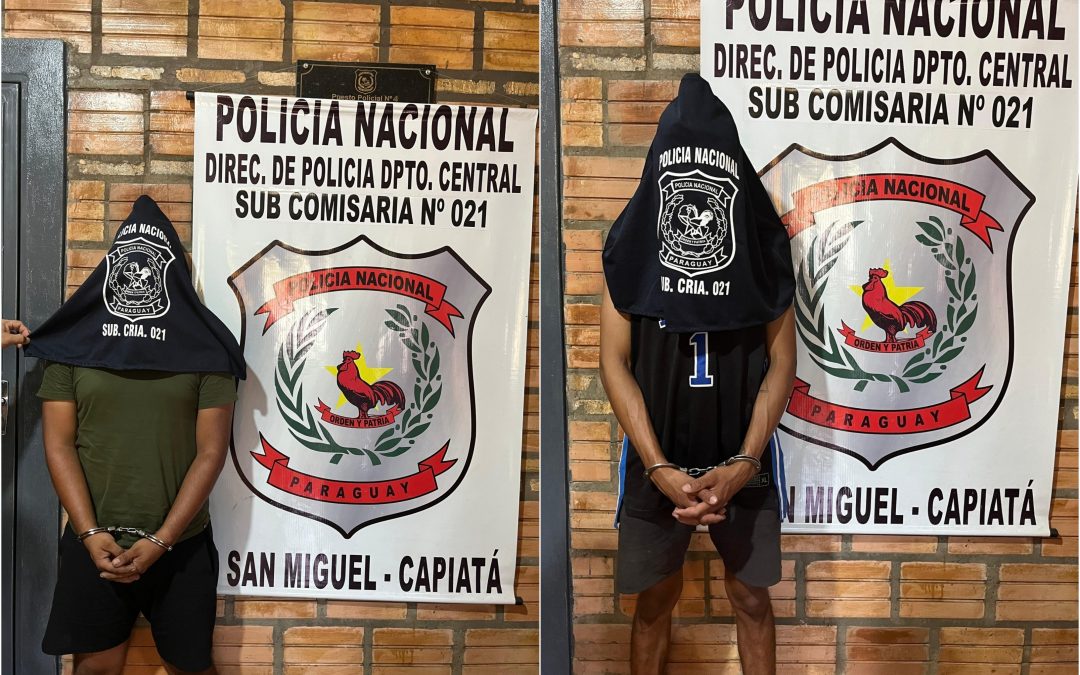 Caen sospechosos de robar combustible de un camión en Capiatá