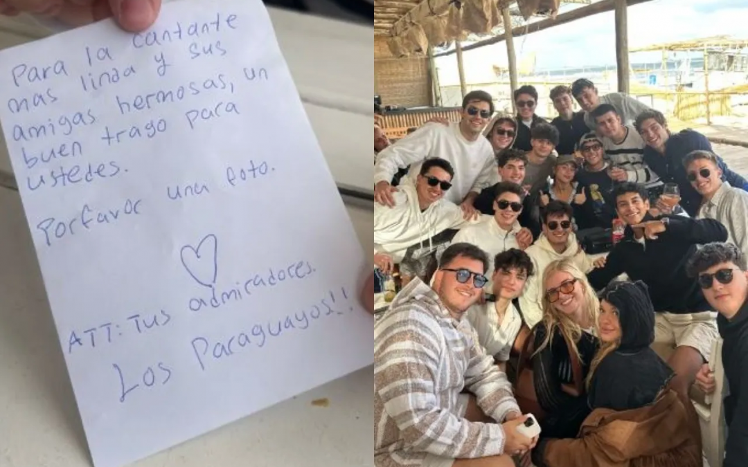 Un grupo de paraguayos regaló tragos a la cantante Nicki Nicole y sus amigos