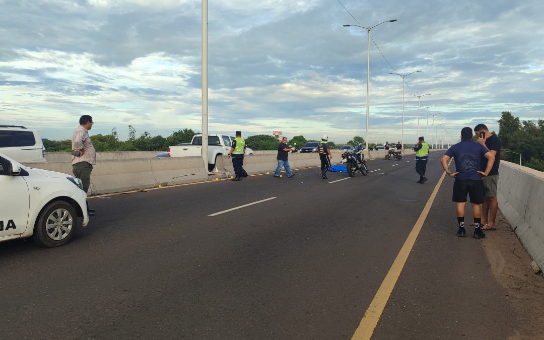 Accidente fatal en el viaducto del corredor vial Botánico