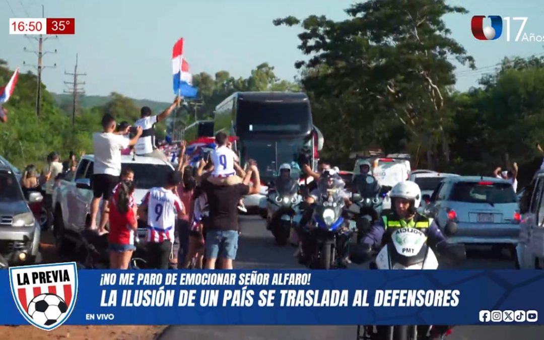 El bus que traslada la ilusión paraguaya ya partió al Defensores