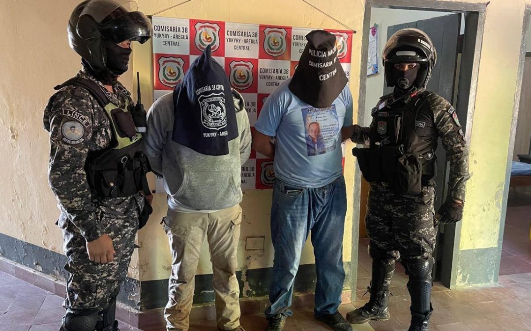 Capturan a presuntos motoasaltantes en Areguá
