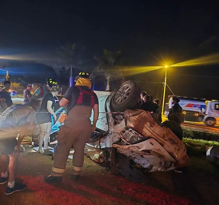 Grave accidente en Santa Rita deja tres fallecidos
