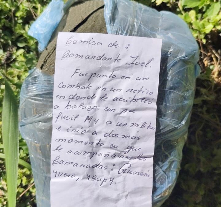 Encuentran caleta del autodenominado EML con una misteriosa carta adentro