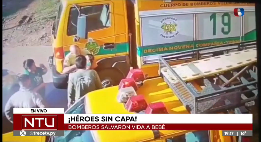 Bomberos de Ypané salvaron a un bebé: “es un orgullo para mí salvar la vida de una criatura”