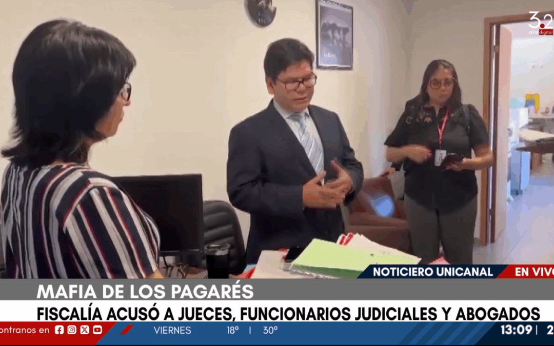 Mafia de los pagarés: Fiscalía presentó acusación contra jueces y abogados