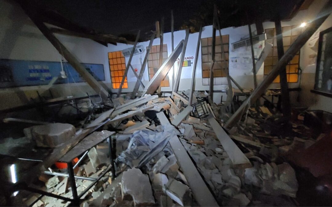 Lambaré: colegio suspende clases tras derrumbe del techo de una de las aulas