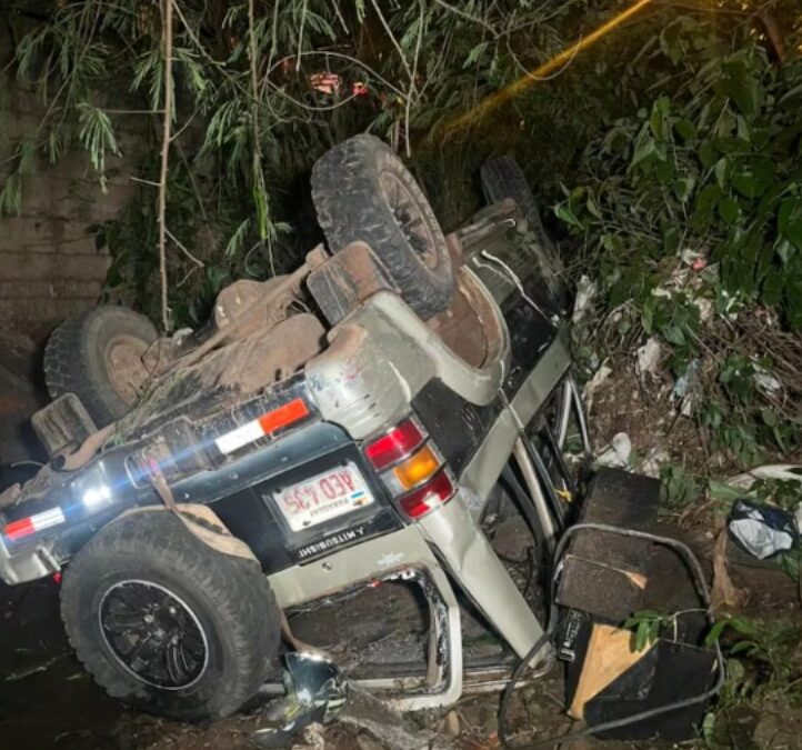 Conductor ebrio cayó desde un puente en Itauguá