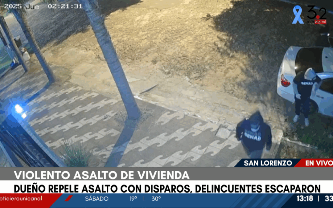 Falsos agentes de la Senad intentaron perpetrar un robo domiciliario