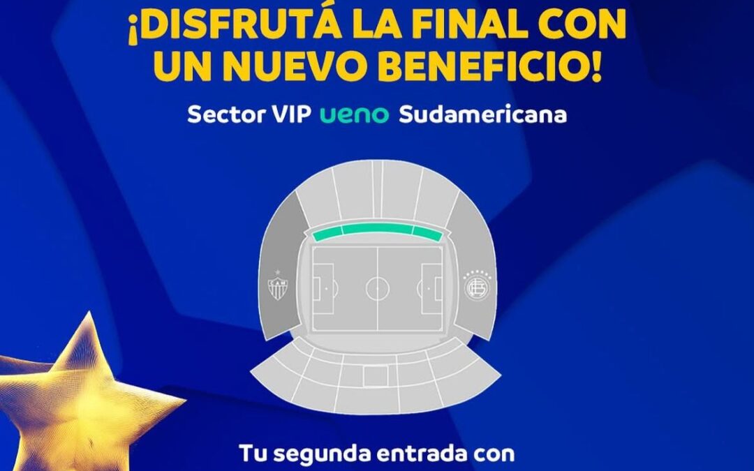 ¡VIP ueno sudamericana, el sector más exclusivo para vivir Lanús vs. Mineiro!