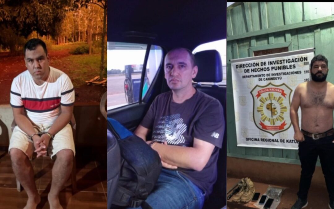 Tres detenidos por millonario asalto a banco en Katueté