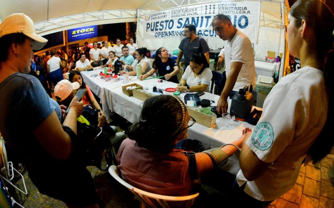 Salud reporta exitoso operativo en Caacupé: fueron asistidos más de 15 mil peregrinantes