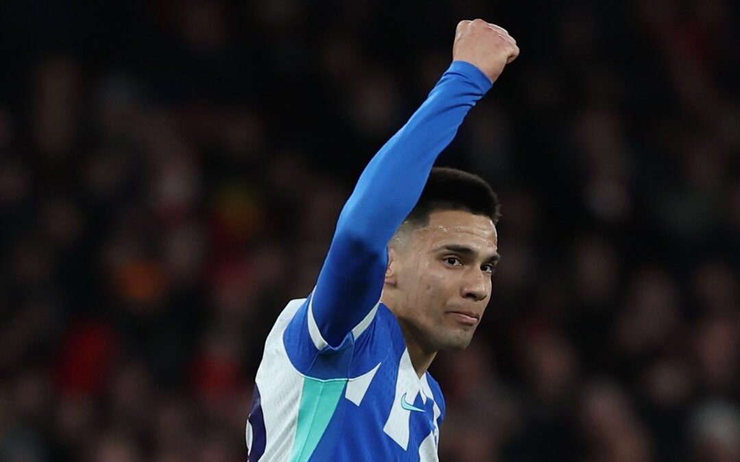 Diego Gómez anotó para el Brighton frente al Arsenal