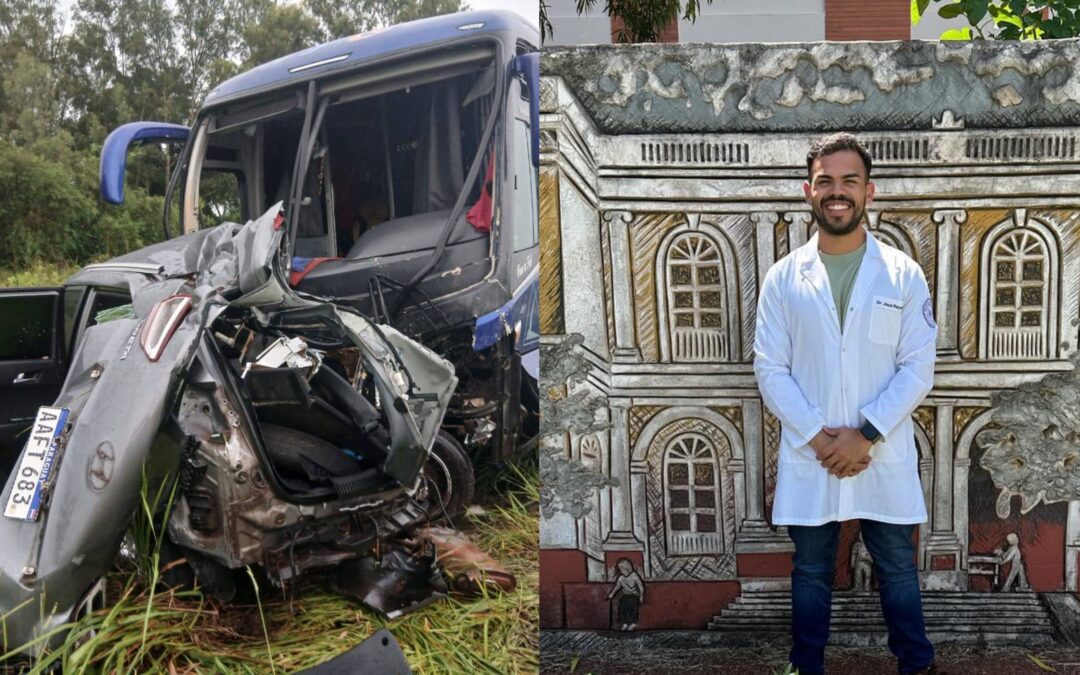 Joven médico muere tras aparatoso choque en San Pedro