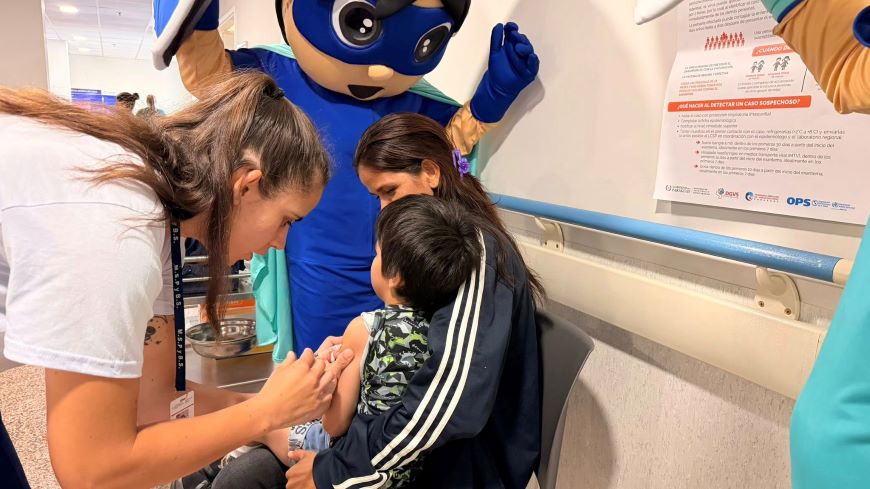 Más de 220 mil niños y niñas ya se vacunaron contra el sarampión