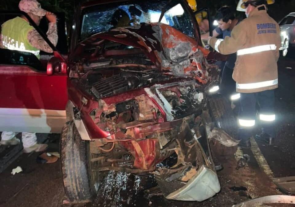 Accidente en San Estanislao deja un fallecido y un herido