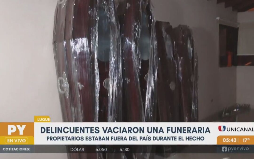 Vacían una exfuneraria en Luque: delincuentes aprovecharon que dueños estaban de viaje