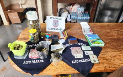 Brasileño fue detenido con más de un kilo de marihuana en Alto Paraná