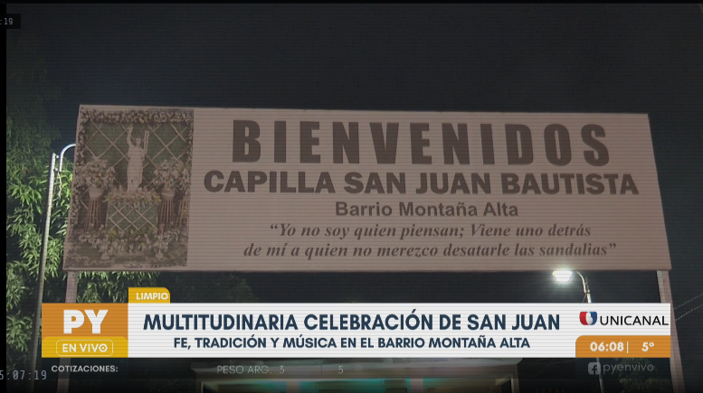 Con tradición y alegría, celebraron multitudinaria fiesta de San Juan en Limpio