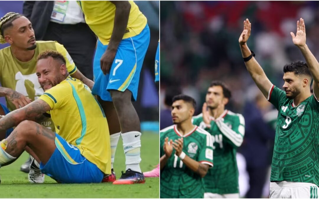 Brasil y México se despiden del Mundial