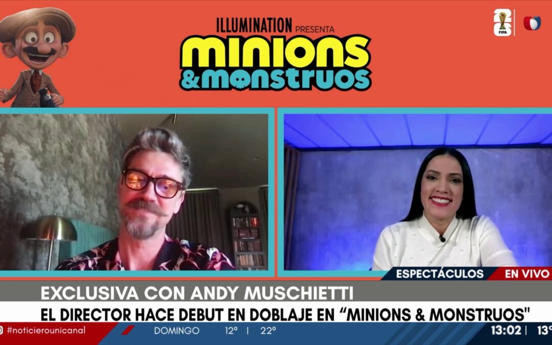 “Minions y Monstruos”: ¡Majo habló con Andy Muschietti, que debuta como actor de doblaje!
