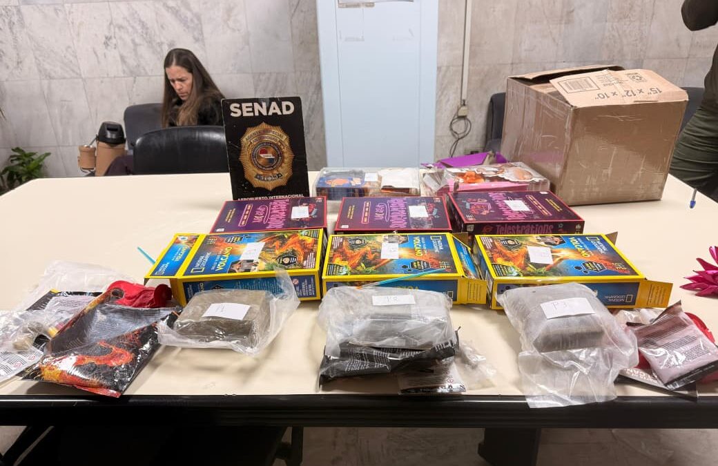 Enviaron drogas en juguetes y electrodomésticos