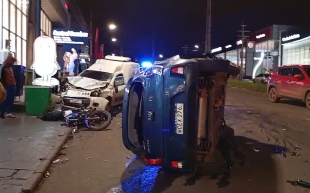 Triple choque deja un motociclista fallecido en Ciudad del Este