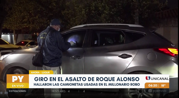 Asalto a depósito de Roque Alonso: abandonan vehículos y parte del botín