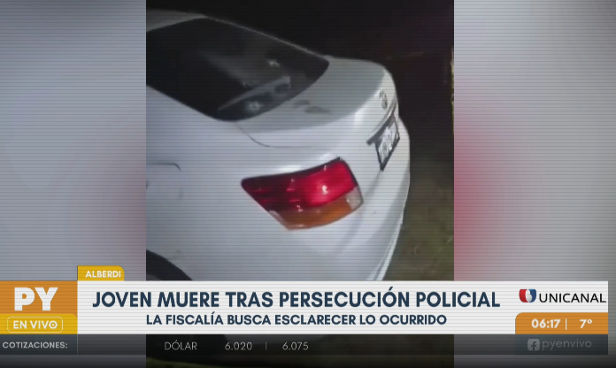 Joven muere tras persecución policial en Alberdi: investigan presunto «gatillo fácil»