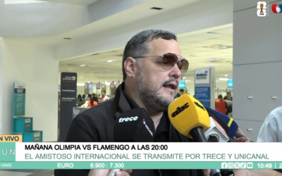 Olimpia viajó a Río para enfrentarse a Flamengo en un amistoso