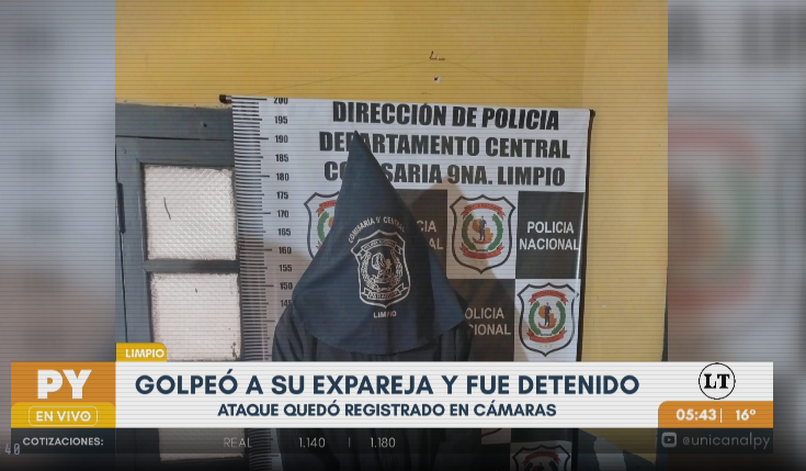 Limpio: cámaras registran agresión a una mujer