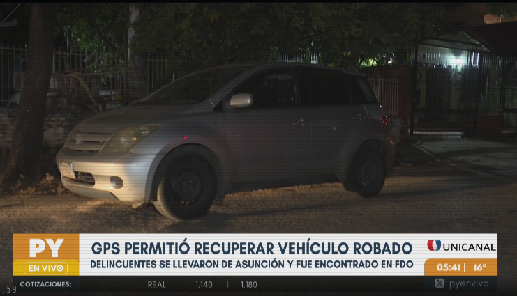 Con ayuda del GPS se pudo recuperar un auto robado
