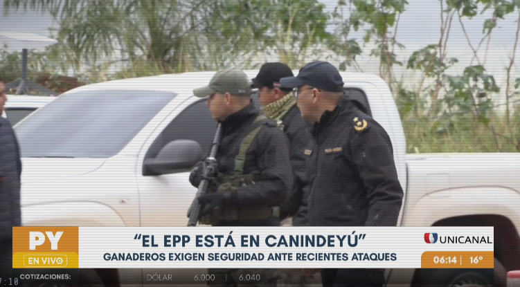 Ganaderos exigen seguridad en la zona de Canindeyú ante presencia del EPP