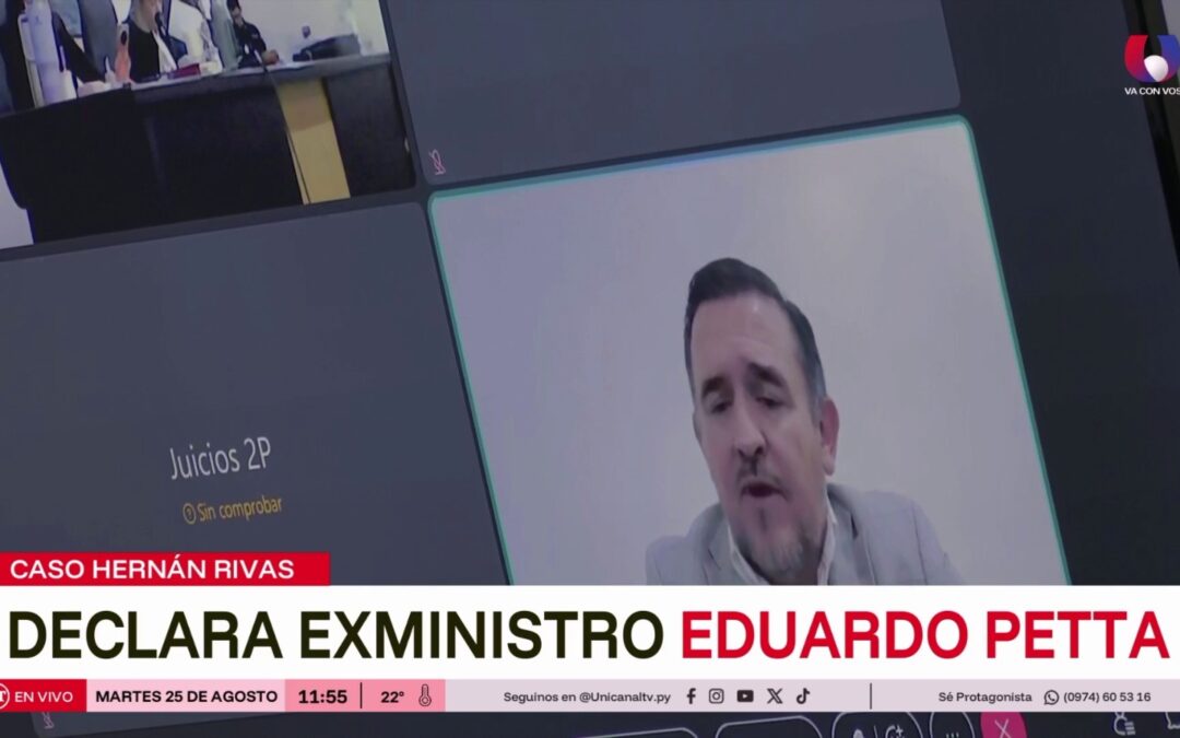 El exministro Eduardo Petta declaró en el juicio a Hernán Rivas