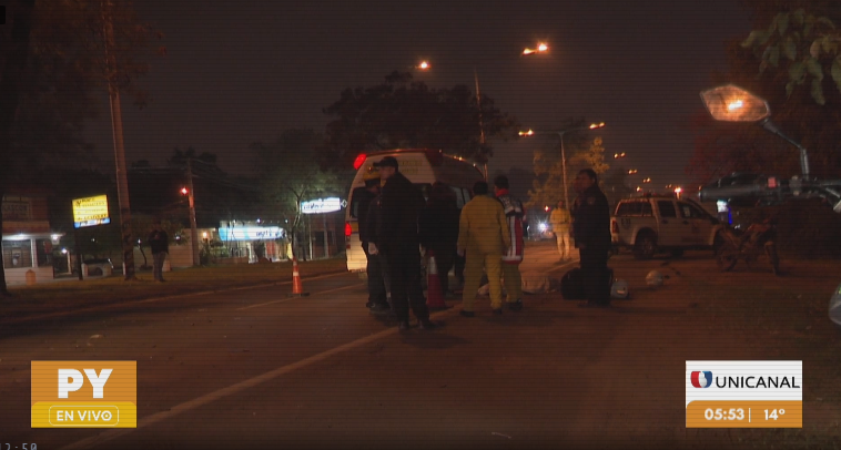 Joven de 19 años muere en accidente en plena avenida de Luque