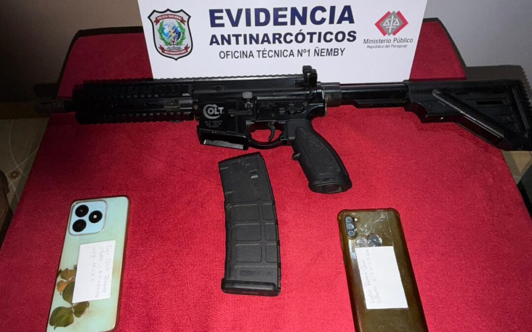 Detuvieron a una pareja e incautaron un fusil