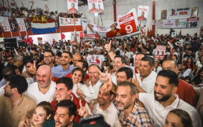 Multitudinario acompañamiento a Camilo Pérez en Zeballos Cué
