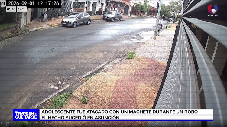 Con machete en mano, atacan a un adolescente en Asunción