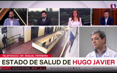 Reporte médico de Hugo Javier: señalan que sus signos vitales están dentro de los parámetros normales
