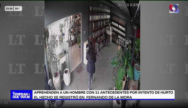 Ciudadanos impiden que un sujeto robe la recaudación de un vivero
